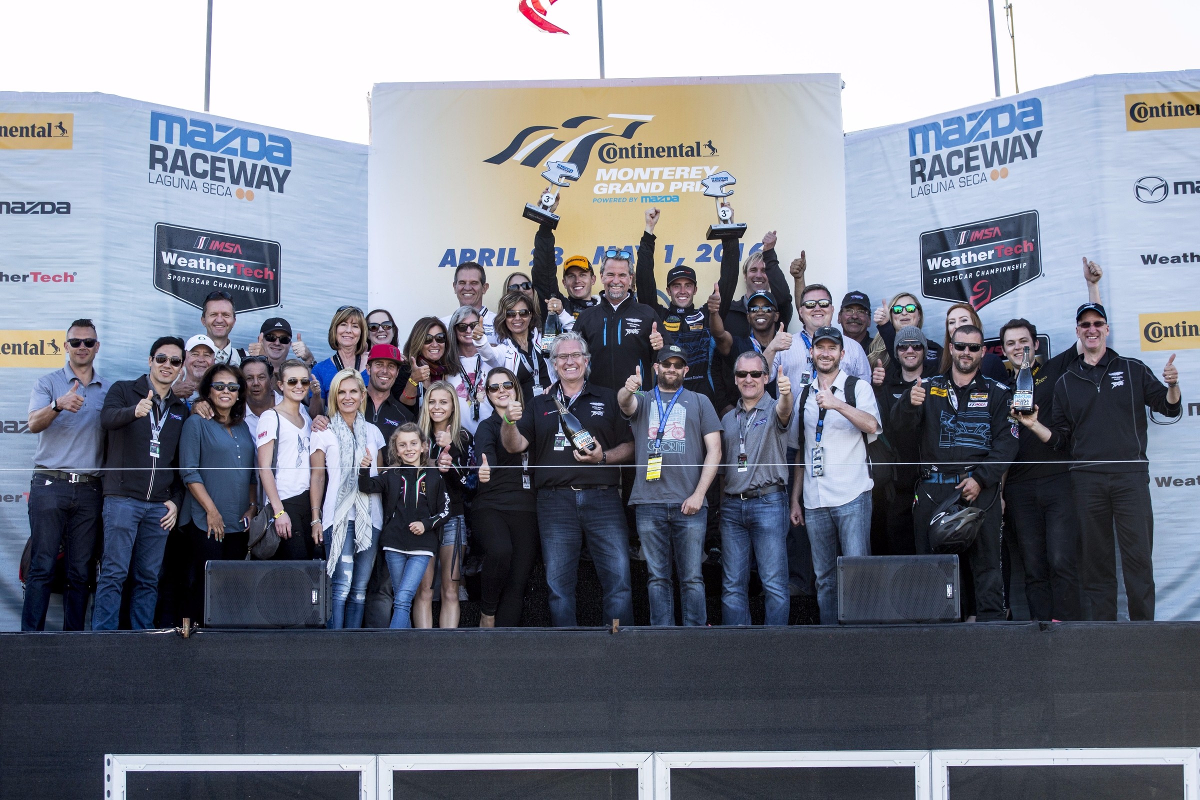 TRG Takes Double Podiums with Aston Martin and Lamborghini at Laguna Seca Raceway