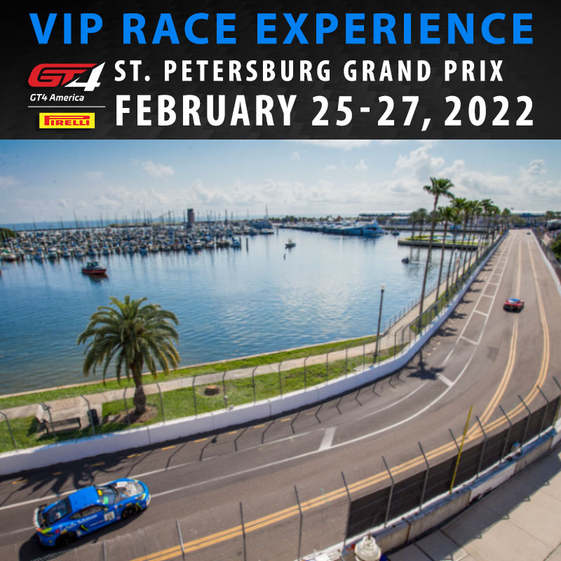 2022 St. Petersburg Grand Prix VIP Package The Racers Group high