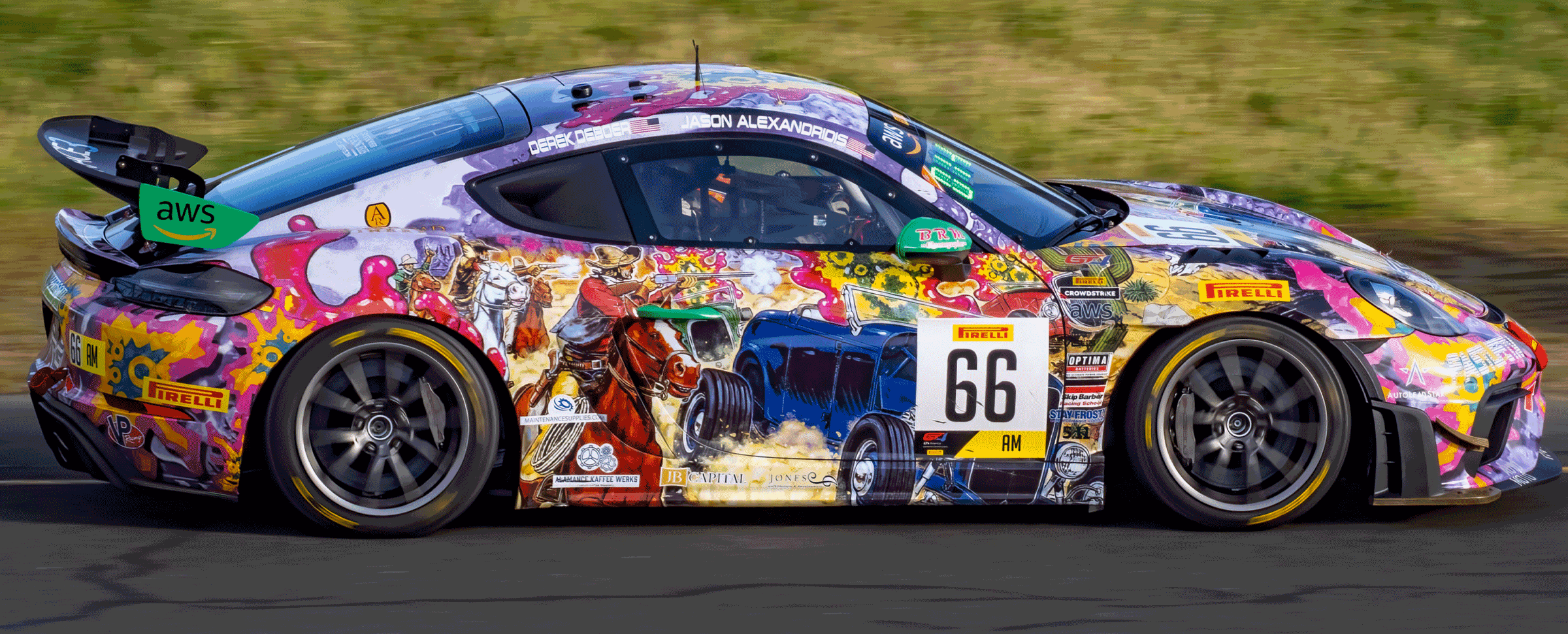 Race Car on Track 